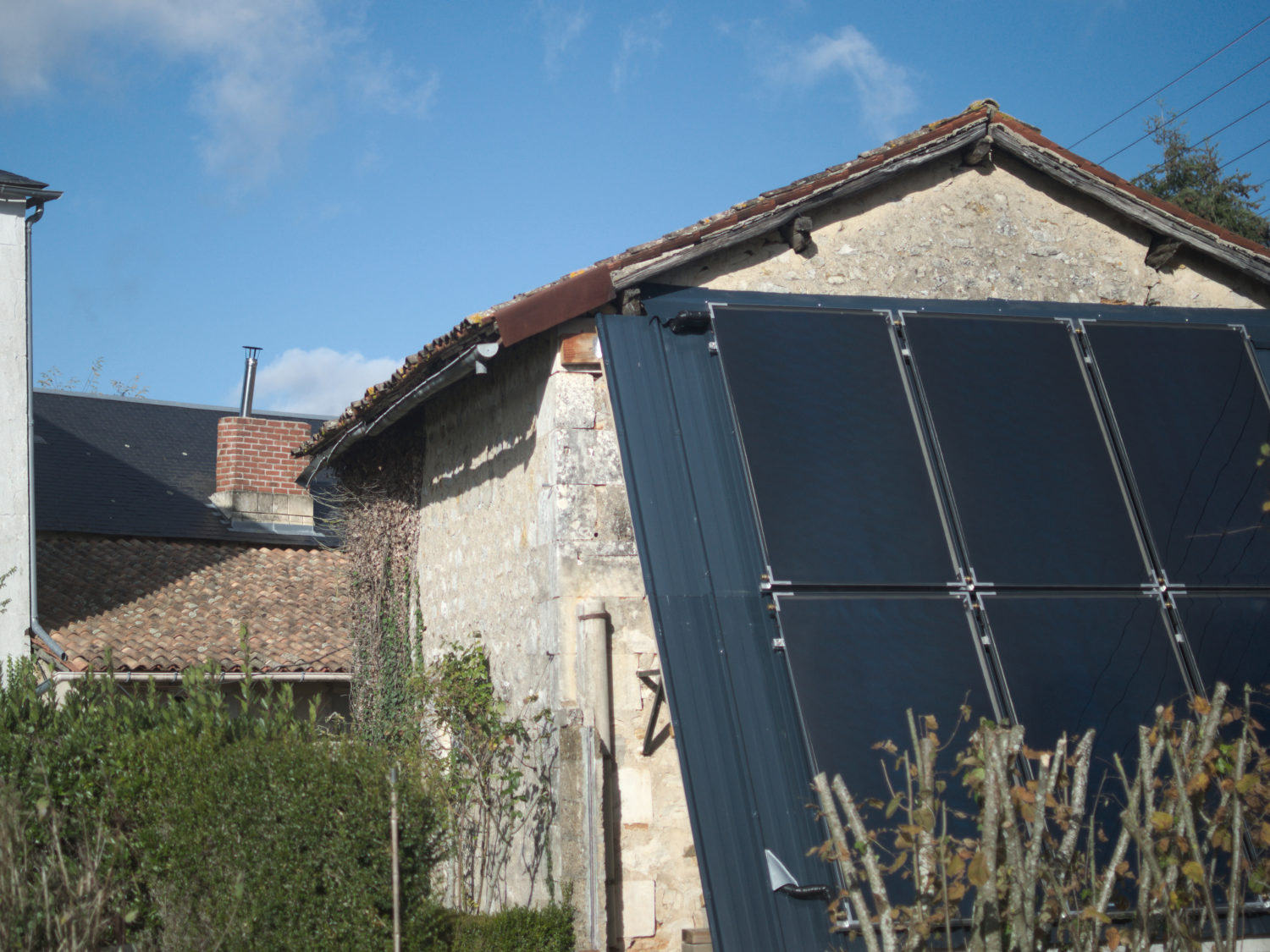 Lusignan - Installation d'un chauffage solaire combiné